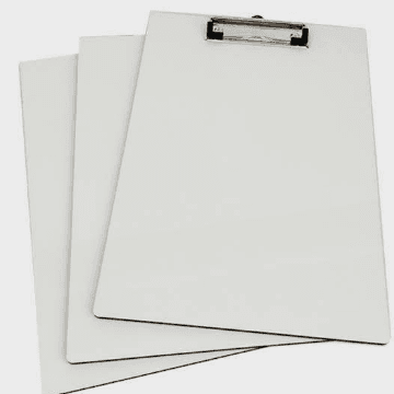 Clipboard with pictures